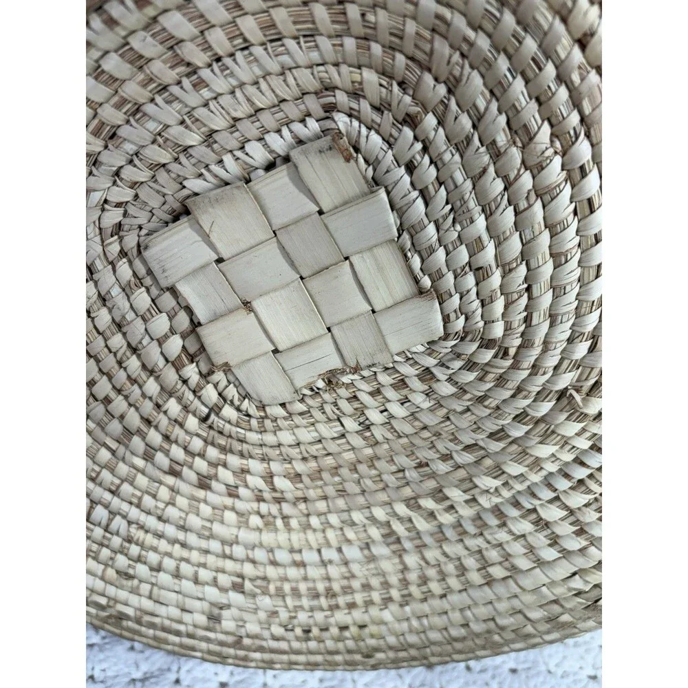 Large Native American Tohono O’odham Papago Style Basket With Lid 15” X 18”